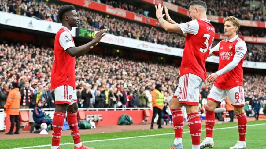 Arsenal Dominate Crystal Palace with 4-1 Win, Eight-Point Lead in Premier League.