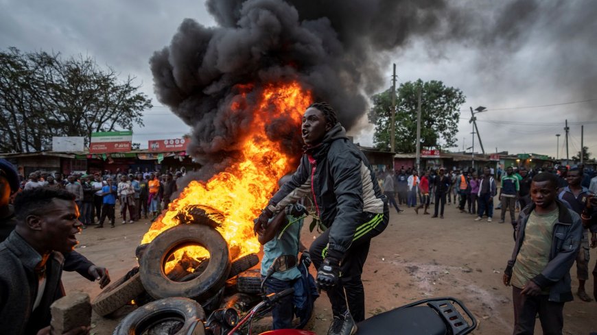 Battle in Kenya: Protesters Overpower Police as they Demand for 2022 Presidential Election Justice.