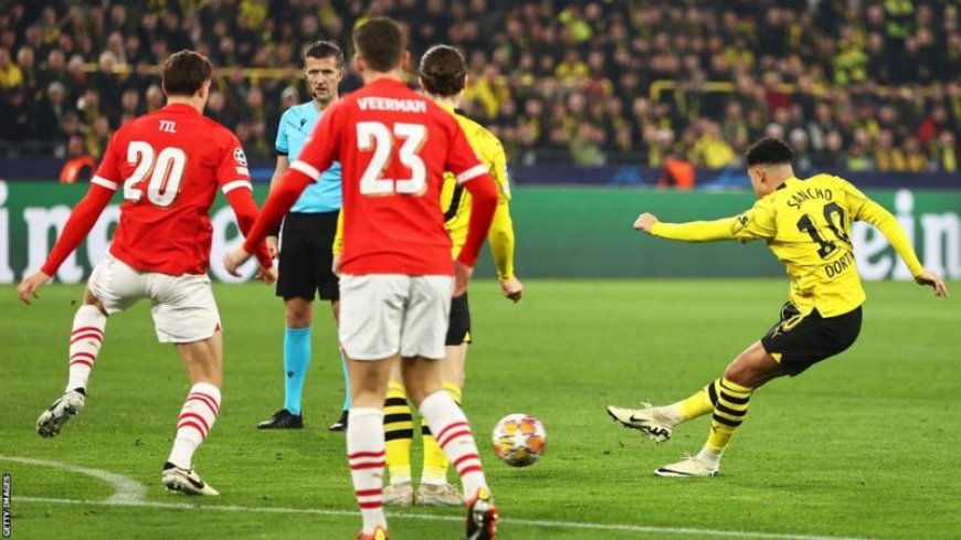 Dortmund Advances to Champions League Quarter-finals with 2-0 Win over PSV Eindhoven