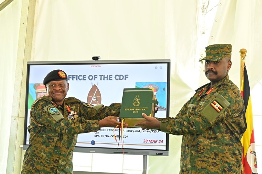 Gen Muhoozi vows to fight corruption as He Assumes Office as new CDF