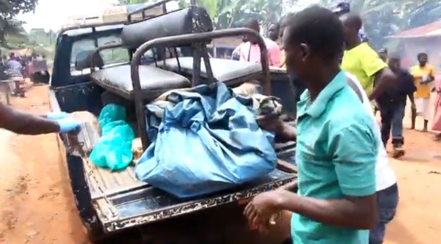Sock as Suspected Boda Boda Robbers Lynched, Burnt Beyond Recognition in Mukono.